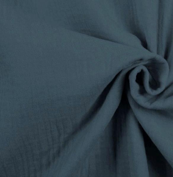 Musselinband "Lino" graublau